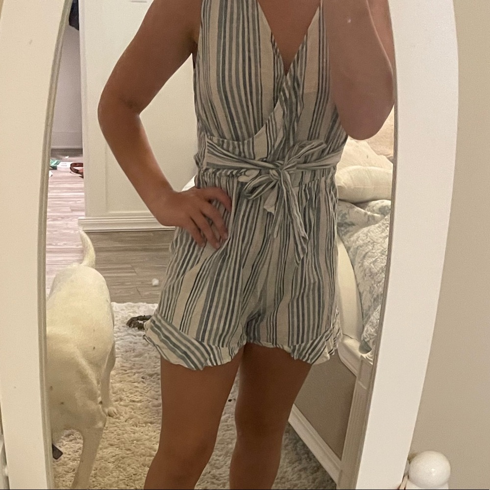 Striped romper